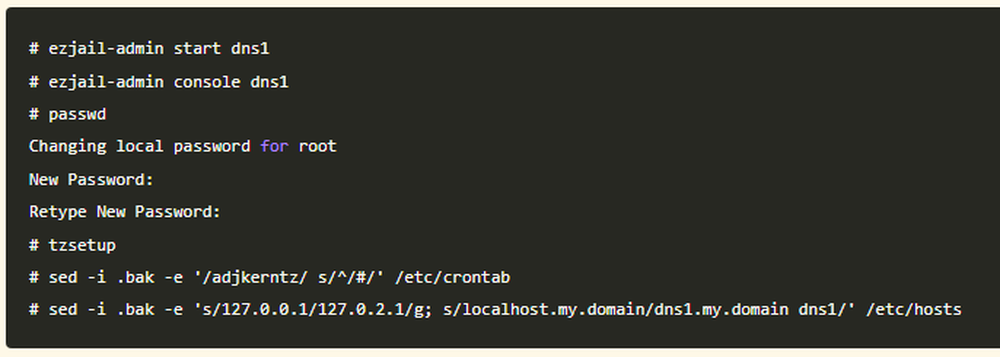 FreeBSD Jails Screenshot 1