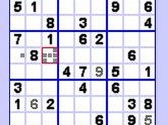 Sudoku game in progress.