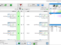 Flexible interface: customizable panels, right-to-left layout, variable icon sizes