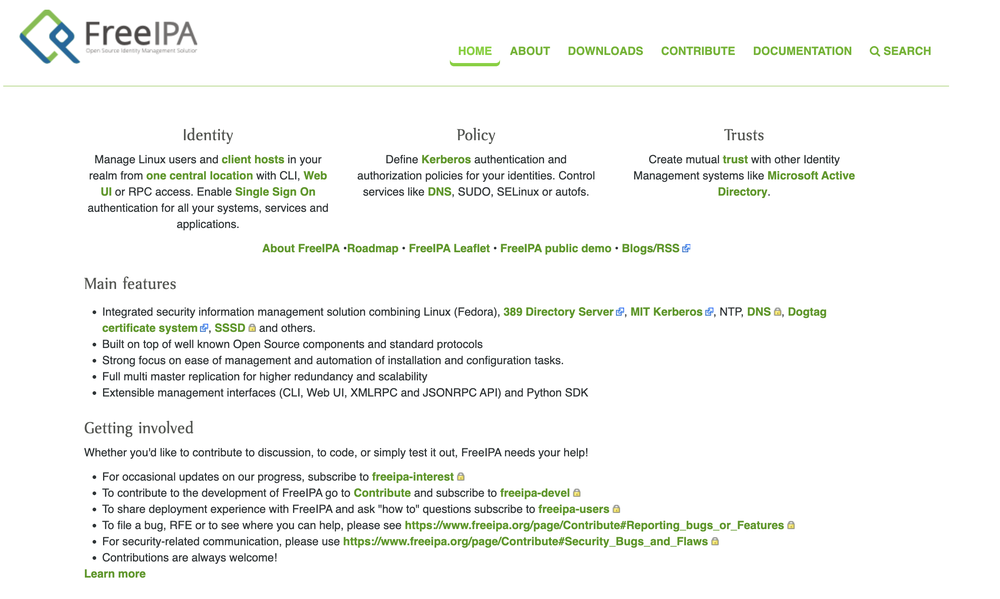 FreeIPA Screenshot 1