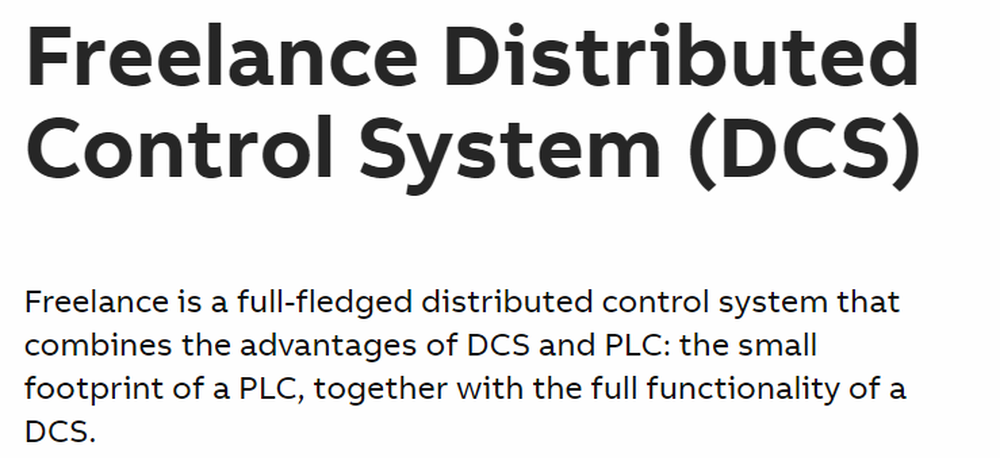 Freelance Distributed Control System Screenshot 1