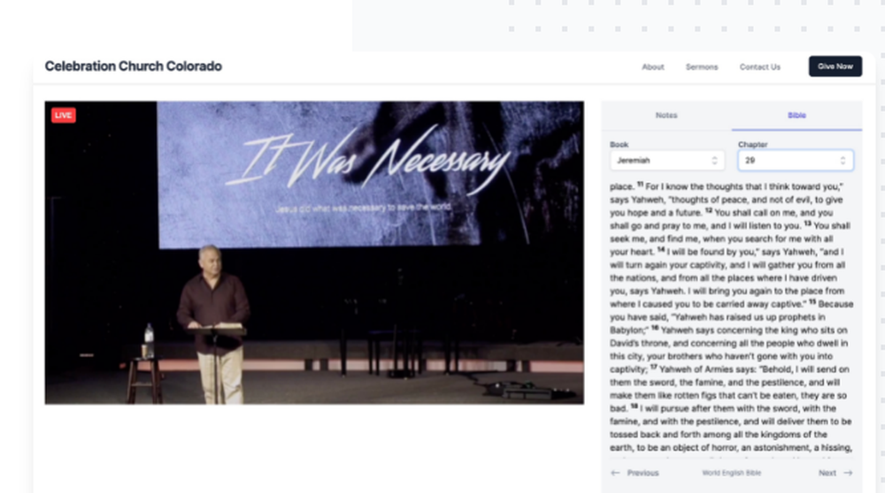 FreeOnlineChurch.com Screenshot 1