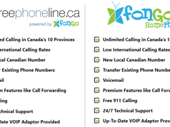 FreePhoneLine.ca Screenshot 1