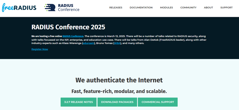 FreeRADIUS Screenshot 1