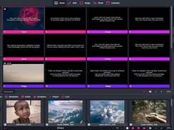 Slide editor & media in drawer
