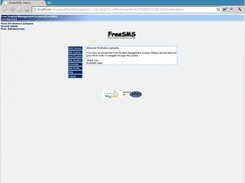 FreeSMS Admin Welcome Page