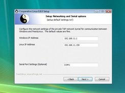 installation network settings