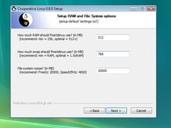 installation filesystem options