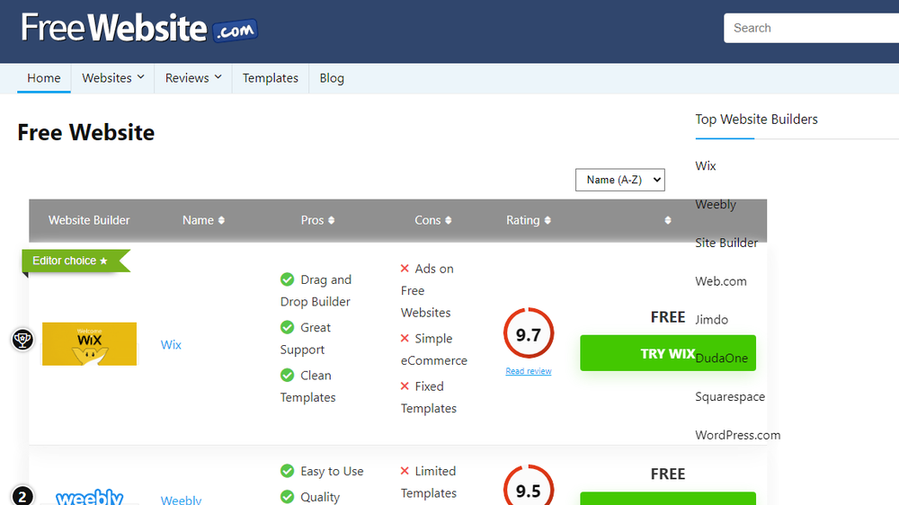 FreeWebsite.com Screenshot 1