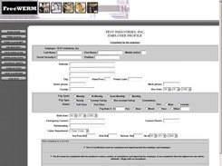 FreeWERM's page for entering new employees