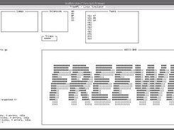 FreeWPC running on the desktop using ncurses