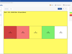 Users can Explore Freezers to display aliquots within their freezer’s rack, shelf, and box. Freezerworks will automatically calculate and visualize the capacity.