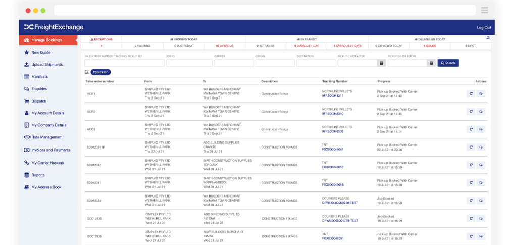 FreightExchange Screenshot 1