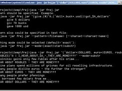 Running FREJ library as command line tool