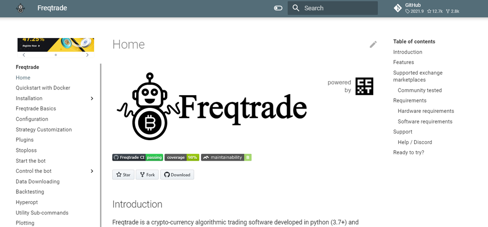 Freqtrade Screenshot 1