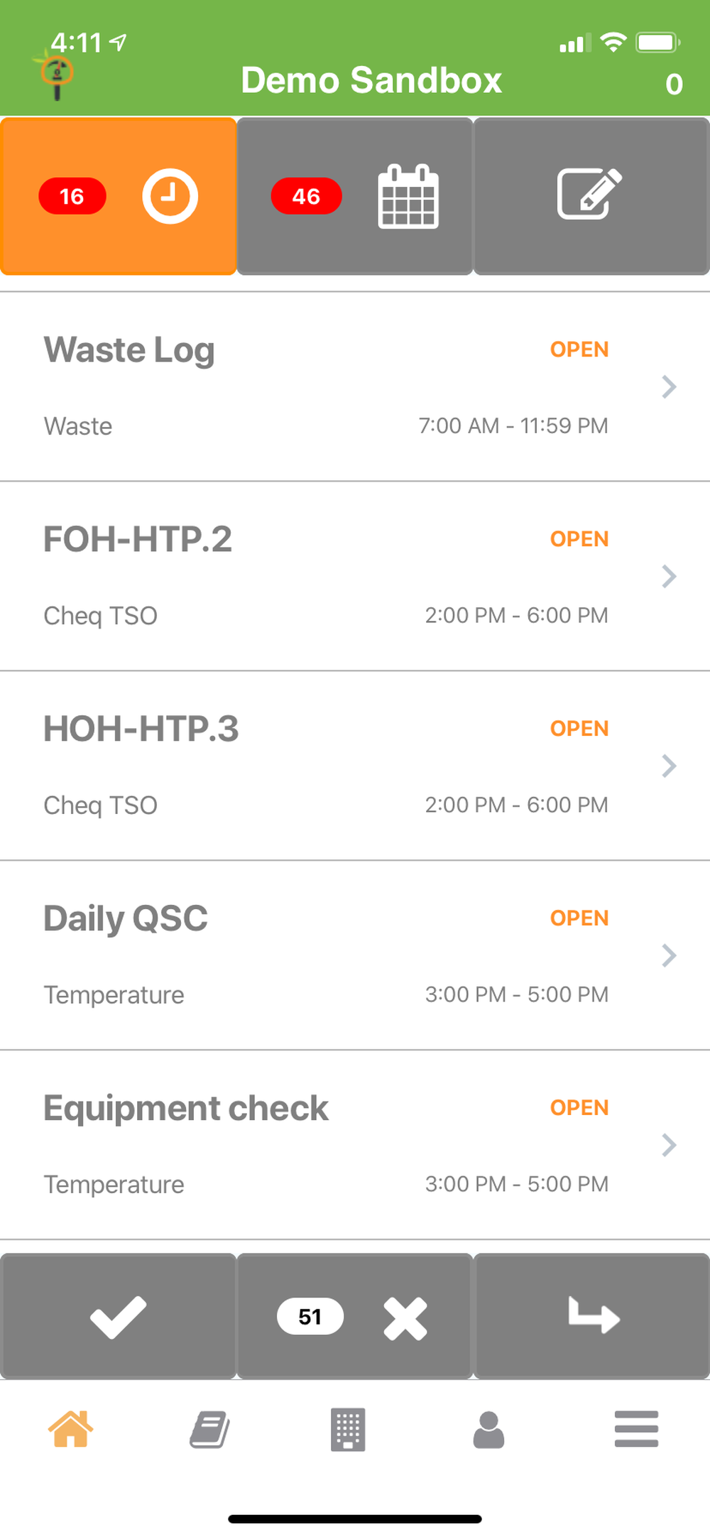 Sandbox for Logs and Checklists