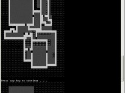 The floor by floor preview of the map, shown in the terminal