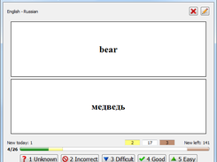 Fresh Memory Spaced repetition window