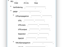 Settings to control the message visualization in the dynamic agent graph