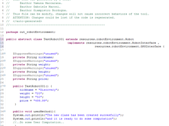 auto-generated Java code