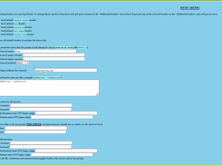 Fronsetia - set the HTTP parameters of the request