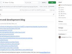 Front-end development blog Screenshot 1