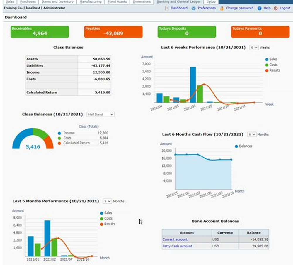 FrontAccounting Screenshot 1