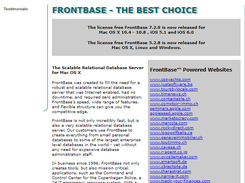 FrontBase Screenshot 1