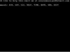 the command prompt