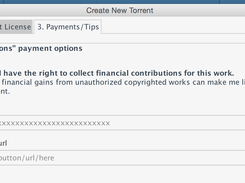 Attach Bitcoin or Web URLs to accept tips/donations on your shared content