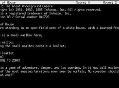 Frotz playing Zork 1