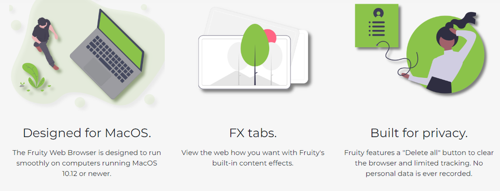 Fruity Web Browser Screenshot 1