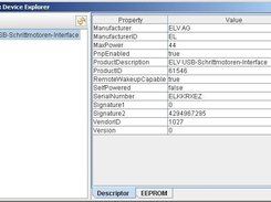 FTD2xx Device Explorer showing the USI2 (http://www.elv.de)