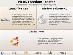 1. Main menu screen