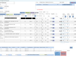 invoice creation screen