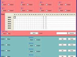 The lab window, showing the settings and hex editor.