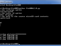 Sample run using prompts