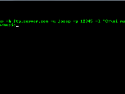 FTP Uploader Command Line Screenshot 1