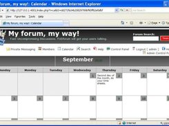 FUDforum's Calendar.