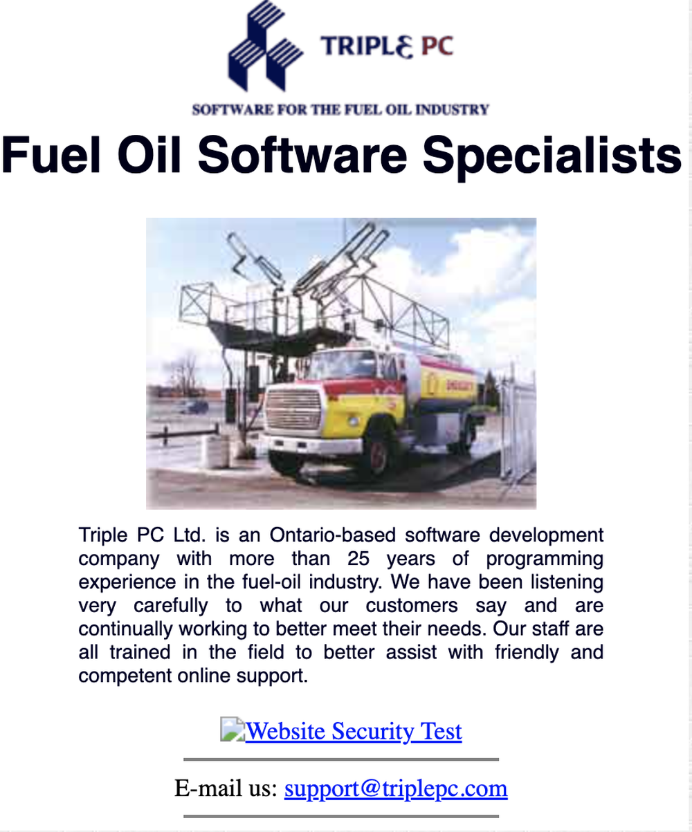 Triple PC Fuel System Software Screenshot 1