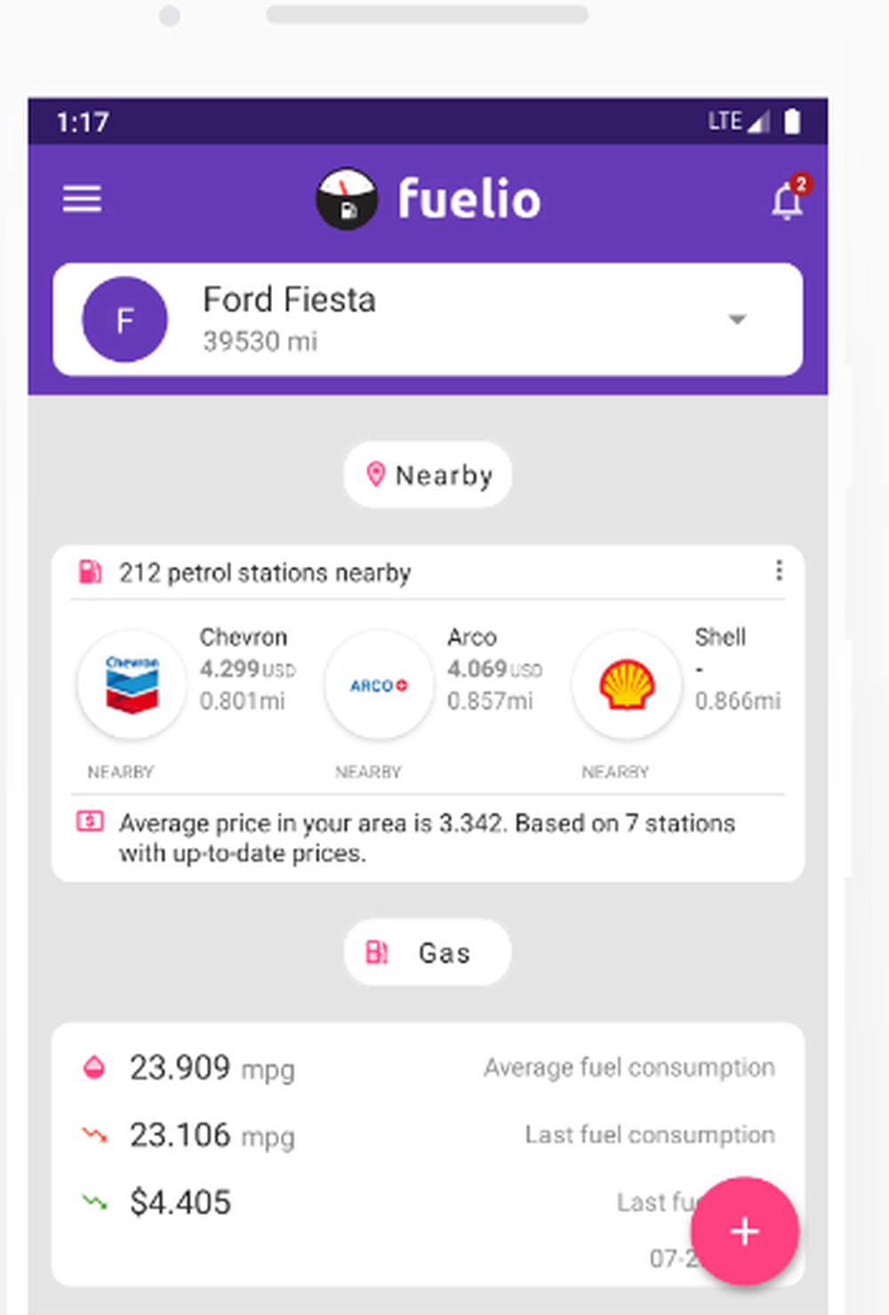 Fuelio Screenshot 1