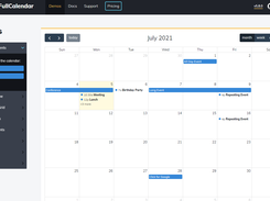 FullCalendar Screenshot 1