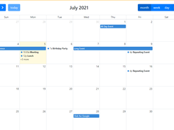 FullCalendar Screenshot 1