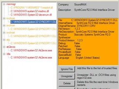 Process Analyzer showing processes with unknown modules.