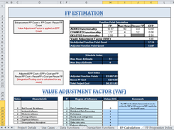 Adjusted Function Points, Value Adjustment Factor