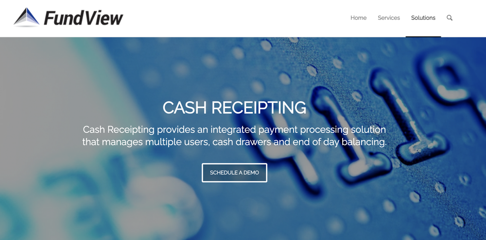 FundView Cash Receipting Screenshot 1