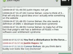 The new conversation window