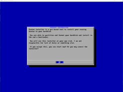 Shows 1st page from installer