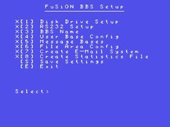BBS Setup Main Menu