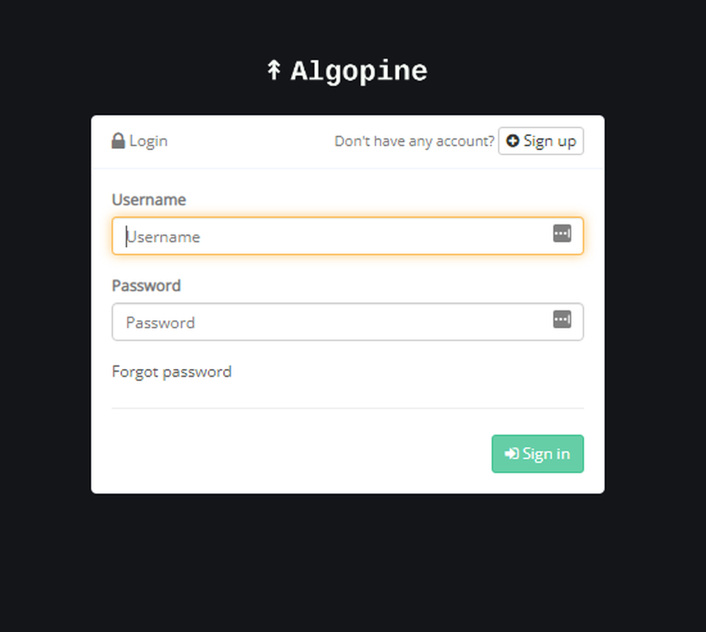 Algopine Screenshot 1